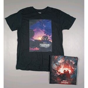 Maevel Shirt Lot Of 2 Mens L Black‎ Guardians 3 Dr Strange 2